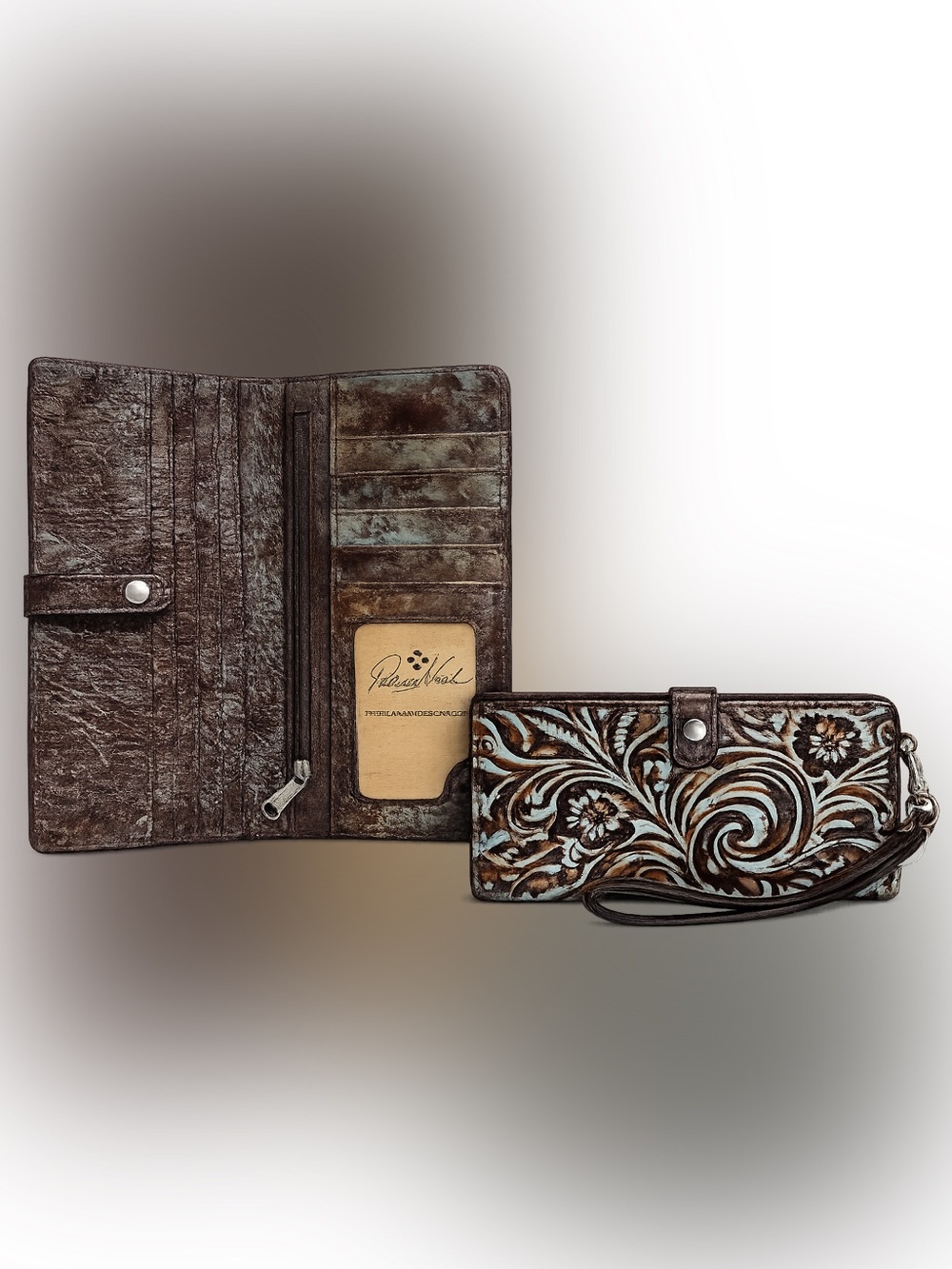 Patricia Nash  Leather Wristlet Wallet NWT - Picture 2 of 5